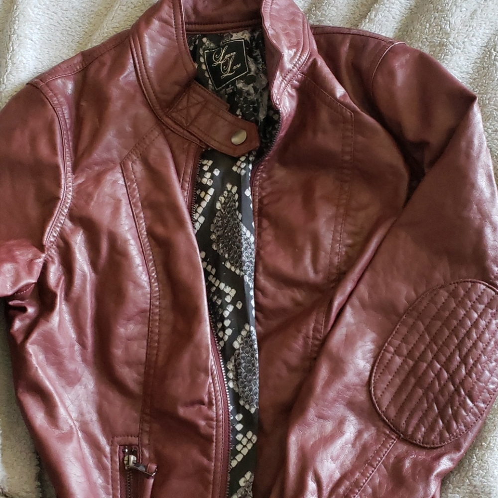 Laura Lane faux leather jacket
